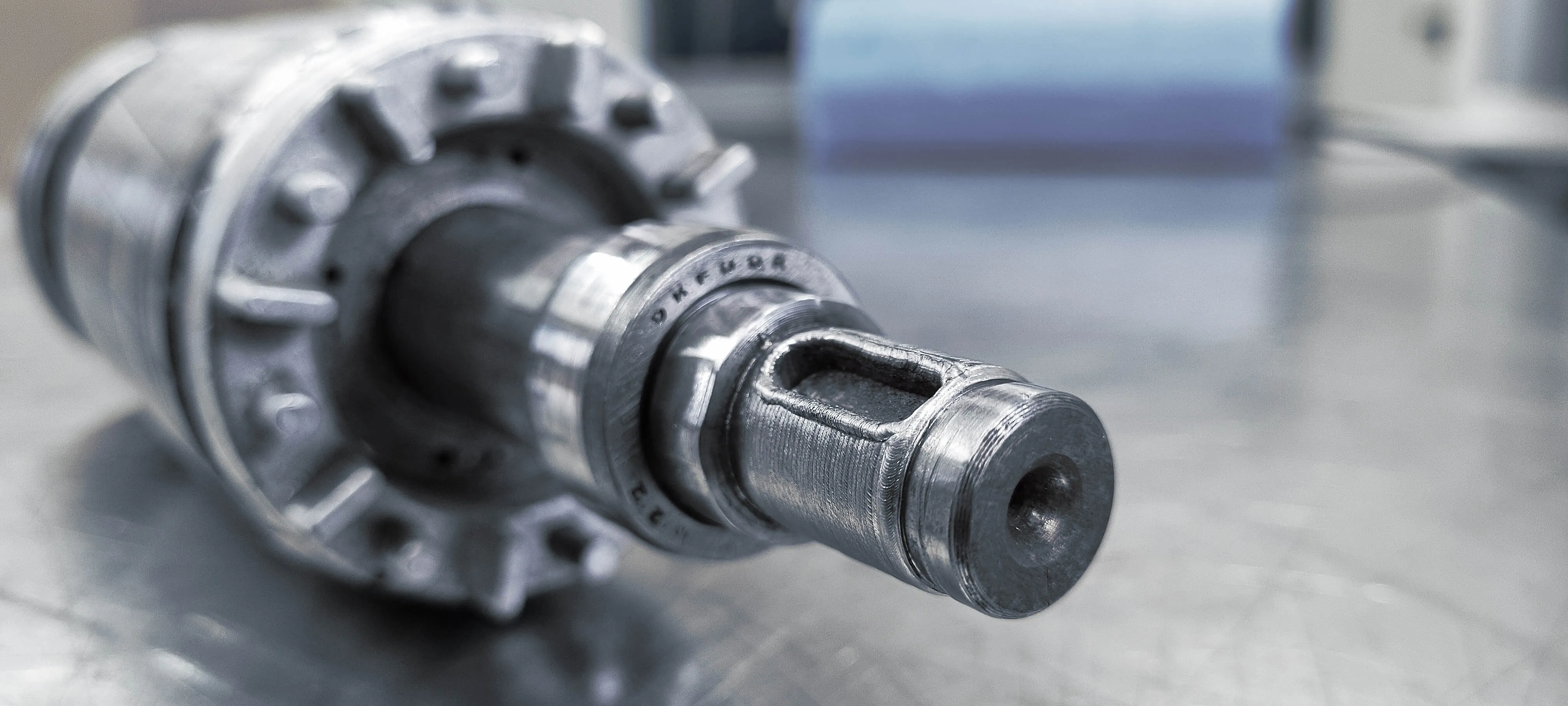 Lagersitz mit Nut wird mittels Laserschweißen repariert