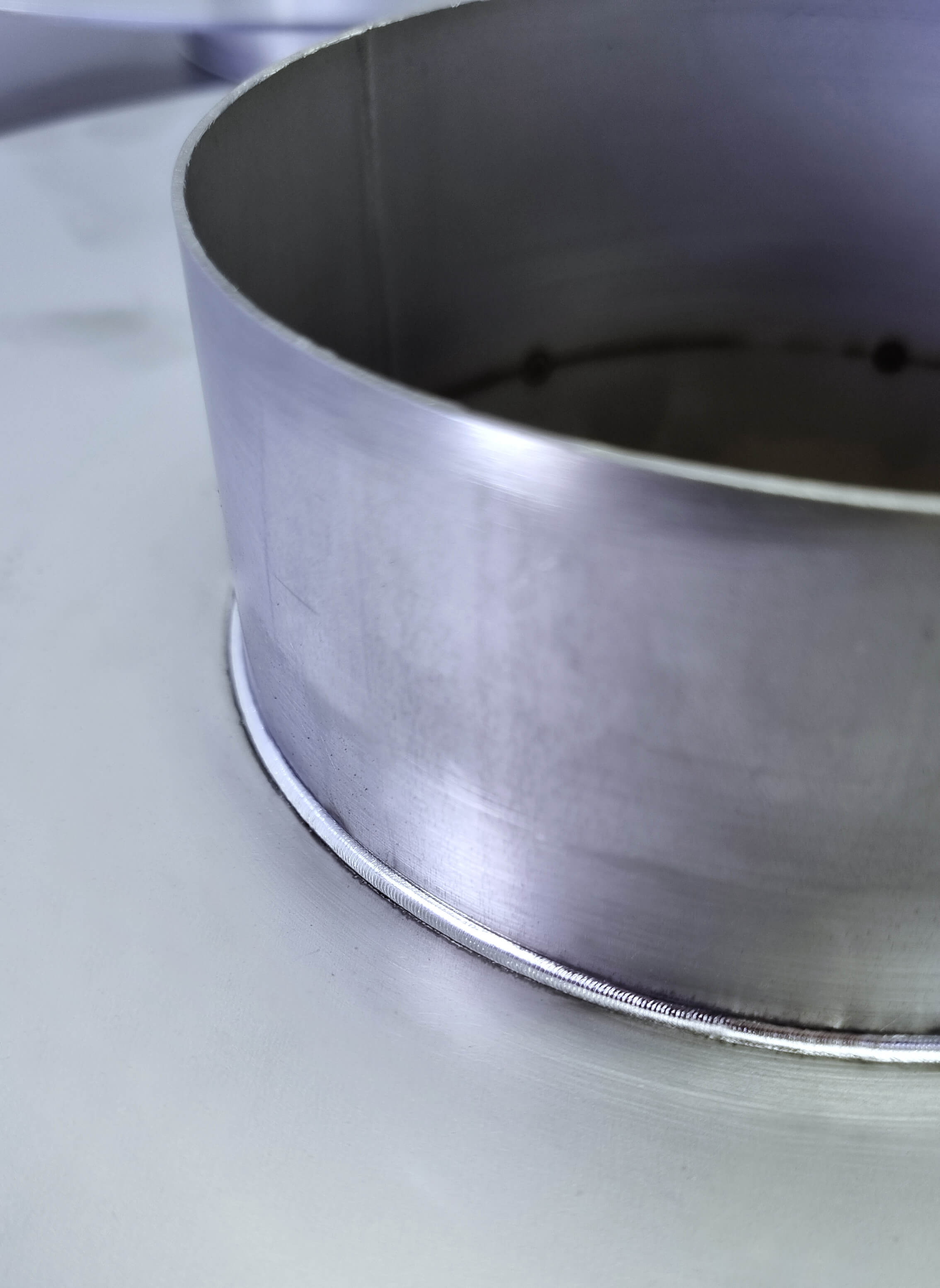 Anschweissen Edelstahlblech