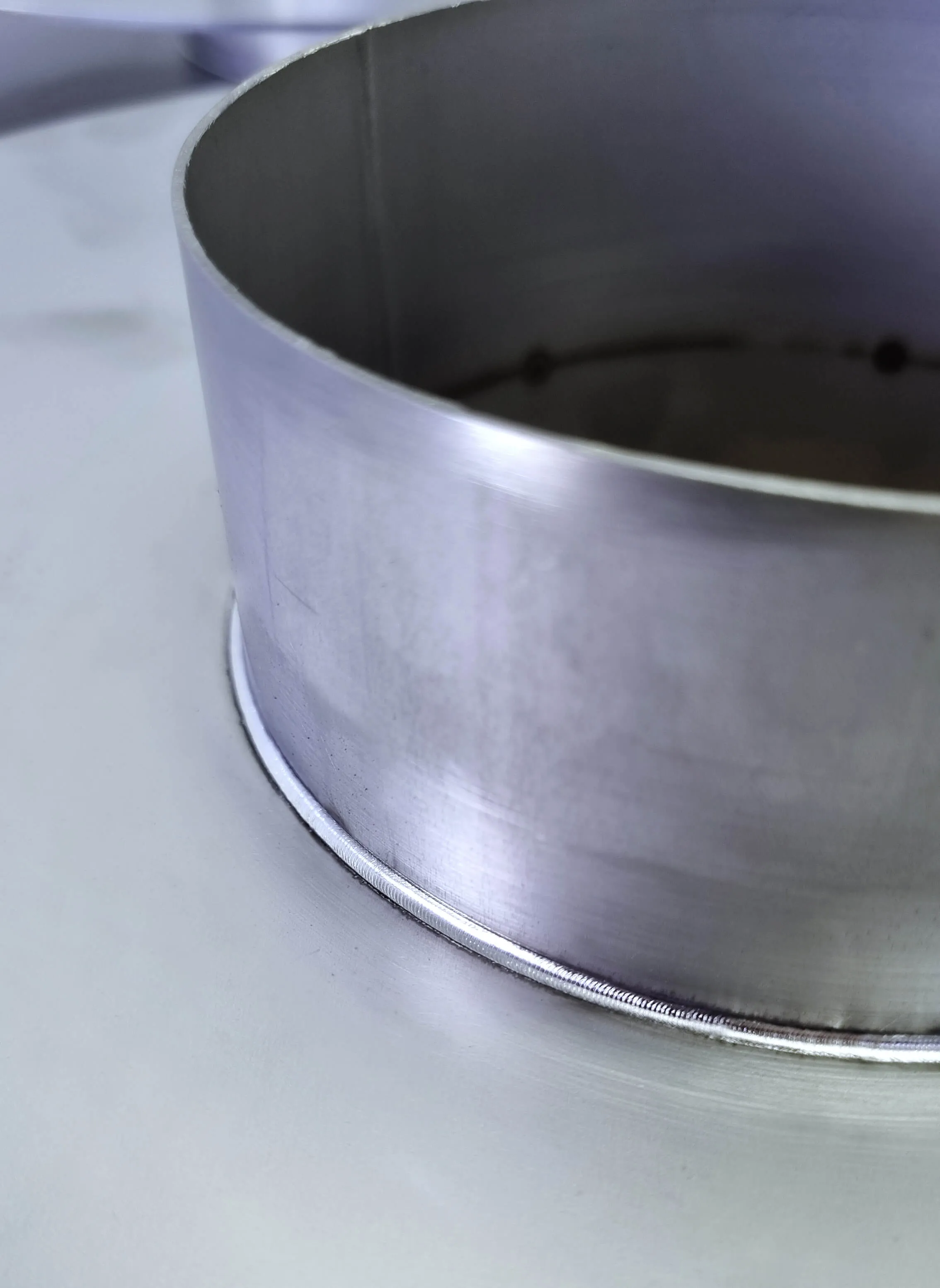 Anschweissen Edelstahlblech