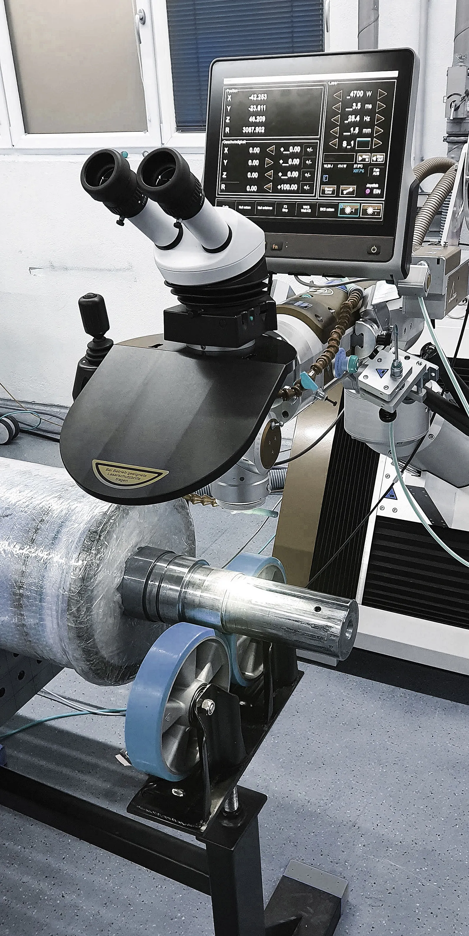 Fertiggestellter Lagersitz nach Laserschweißen – bereit zur Nachbearbeitung