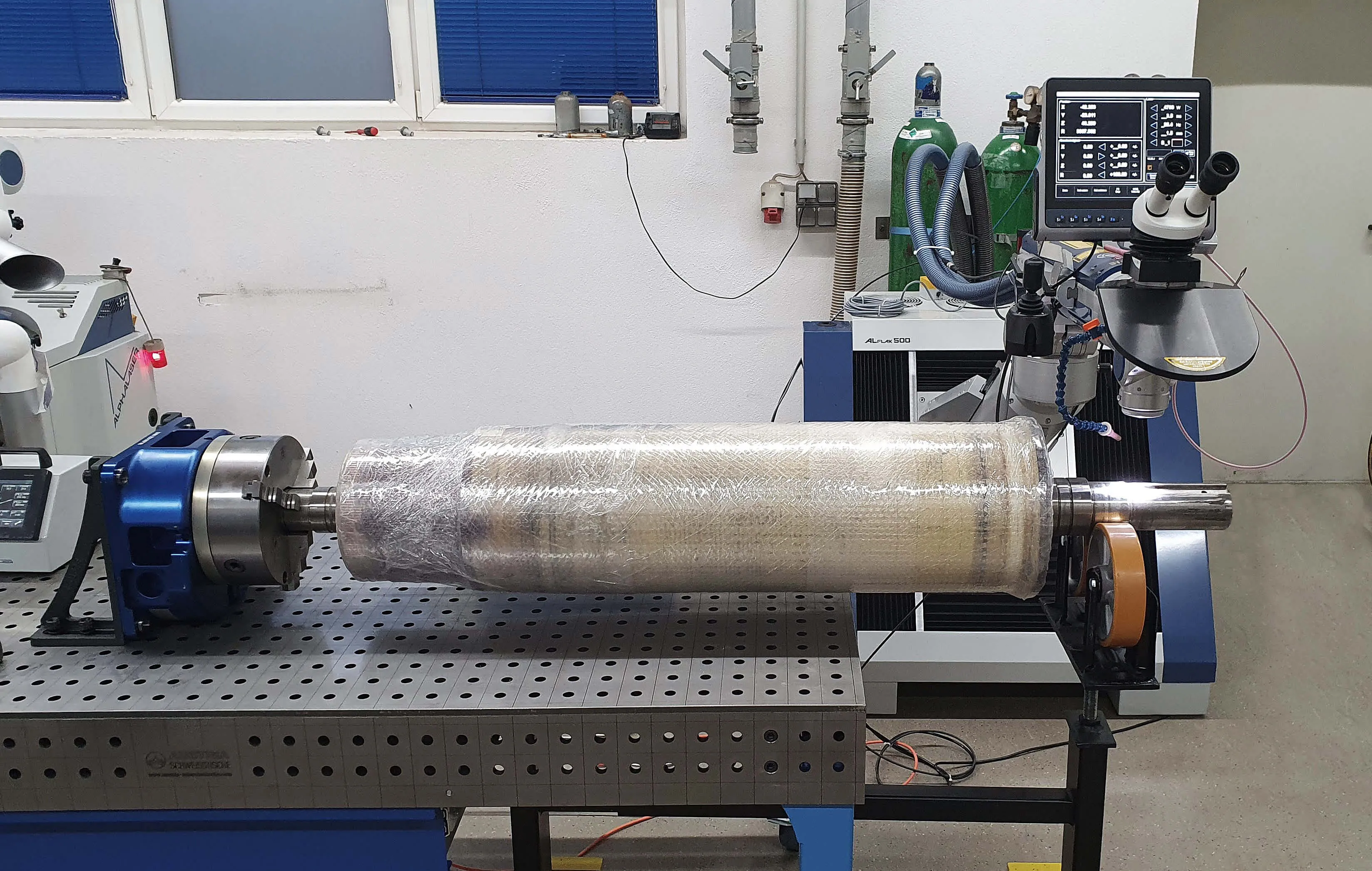 Ganze Welle laserschweißen
